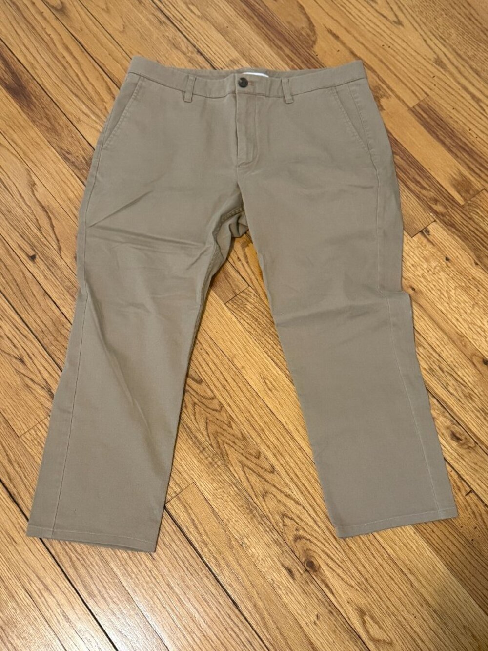 Hawker Rye Men's Slim Fit Khaki Chino Pants 36x32 Stretch Cotton